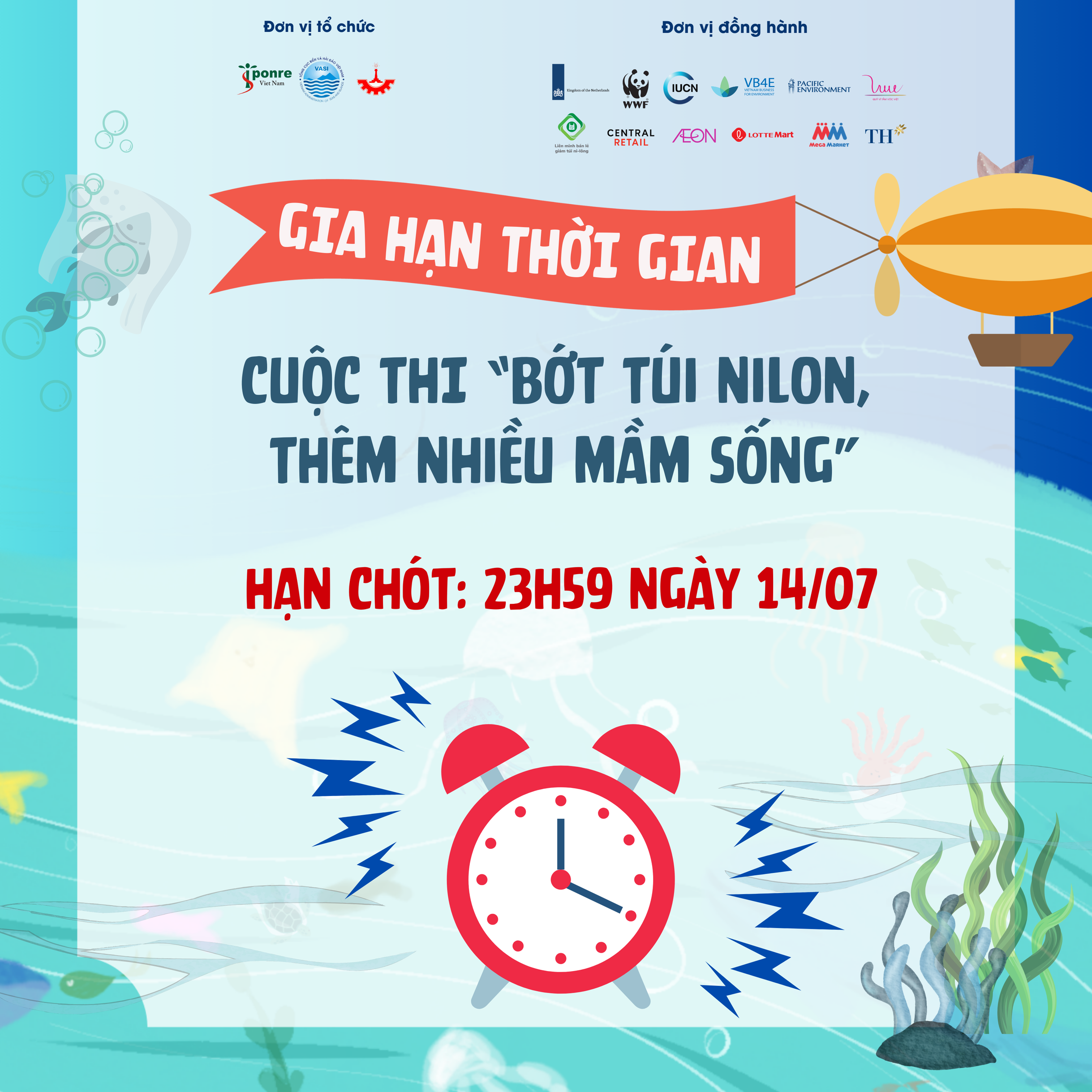 Thông báo gia hạn thời gian tham gia cuộc thi “BỚT TÚI NI-LÔNG, THÊM NHIỀU MẦM SỐNG’’